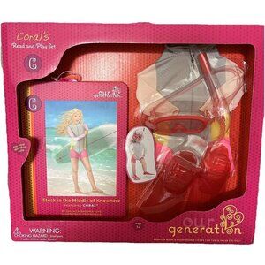 NEW Our Generation for 18" Doll Accessories - CORAL'S Read & Play Set